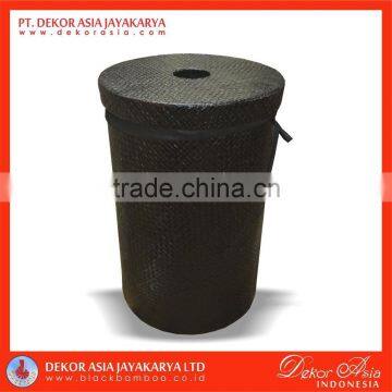 Pandanus Round Laundry With Cotton Bag 3