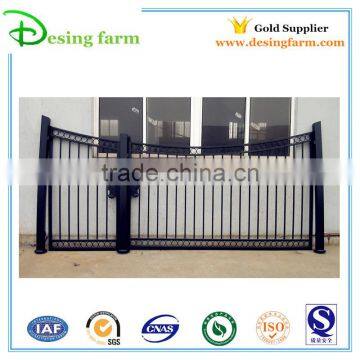 Powder coating Iron gate with iron pipe gate design