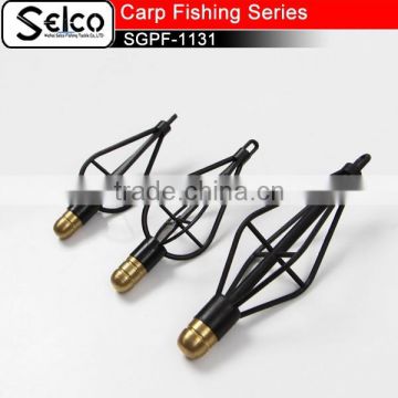 SGPF-1131 carp fishing tackle plastic brass fishing feeder