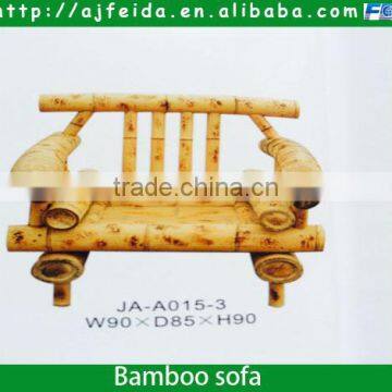 FD-156124bamboo sofa, bamboo double seat bench, outdoor chair