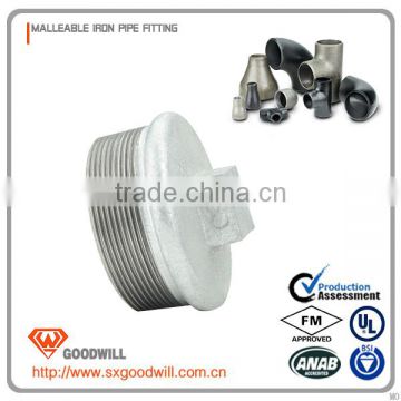 british standard pipe fitting baked galvanized plug