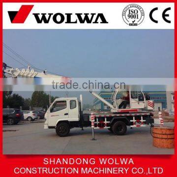 telescopic section boom 8 ton truck crane