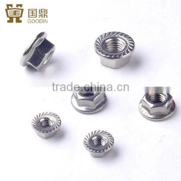 STAINLESS STEEL DIN6923 HEXAGON NUTS WITH FLANGE