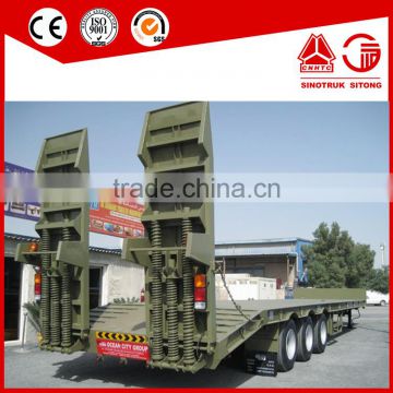 China manufacturer Lowboy flatbed semi trailer truck