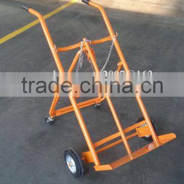Double Gas Cylinder Hand Trolley /Hand Truck With 8" Solid Wheel photo-2