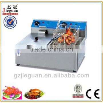 industrial electric double basket deep fat fryer machine