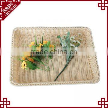 Graceful washable pe rattan fast food bread proving banneton basket