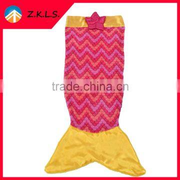Home Pink Comfortable Kids Sleeping Bag Mermaid Tail Blanket photo-5