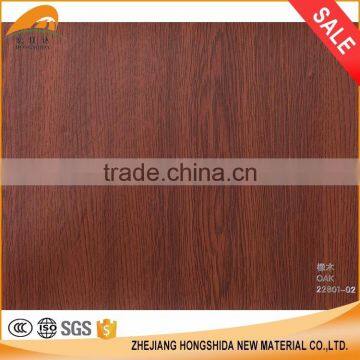 Embossed Pvc Foil Roll Soft Oak Wood Grain Pvc Film photo-2