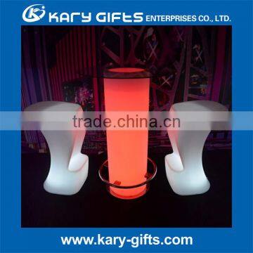 Certified & Hot Sale Lighted Cube/round Illuminated Led Drinking BAR Table Event Furniture Designs photo-2