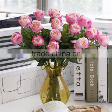 Home Wedding Decor Moisturizing Feel Roses Artificial Silk Flowers Wholesale photo-4