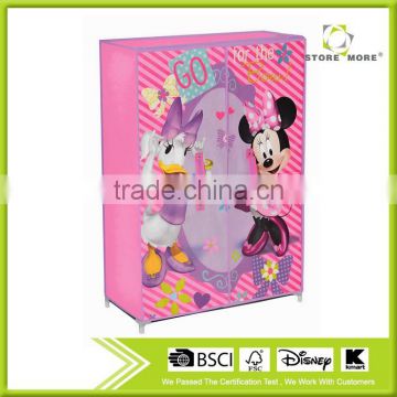 Disney OEM Product Minnie Free Fabric Portable Wardrobe Closets