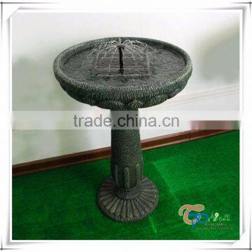 Garden Fiberglass Classical Solar Bird Bath Fountain