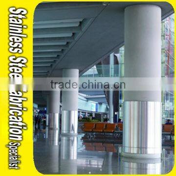 Interior Decor Circular Stainless Steel Post Pillar Cladding photo-3