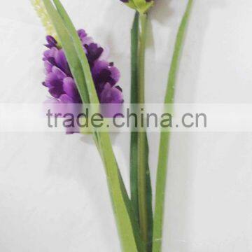 SJ1102028 Lavander Silk Flowers Factory Sell Directly 2 Branches Flower photo-3