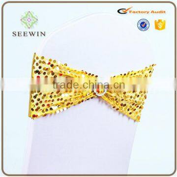 Elegant Shinny Sequin Chair Sash for Chair Use photo-2