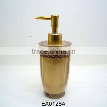 Home and hotel liquid soap dispenser gold
