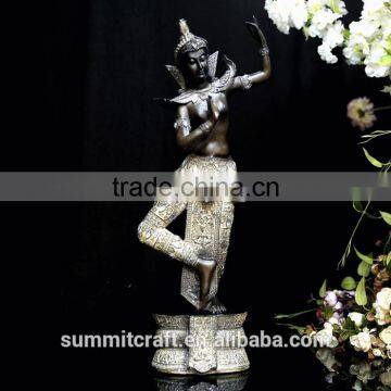 Southeast dancing antique resin bronze buddha statue