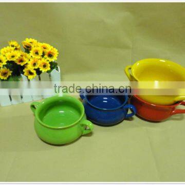 2014 New Product Korean Style Colorful Two Handle Cheap Ceramic Pots photo-2
