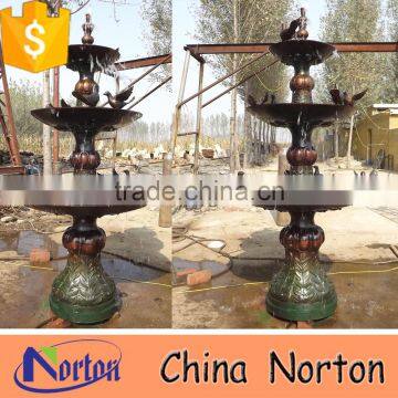 trade assurance garden fountain bronze water bird fountain NTBF-L400S