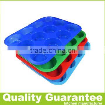 Silicone Muffin Pan Cake Baking Mold Household Baking Pan Reusable Baking Tray photo-6