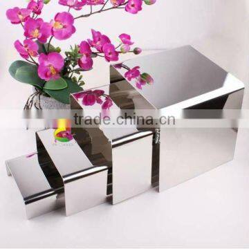 Stainless steel buffet sushi display shelf set