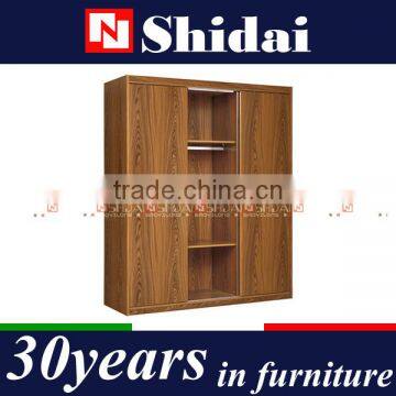 Sliding Door Wooden Almirah Designs With Mirror F-20 photo-2