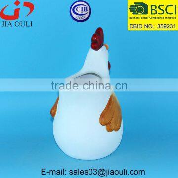 New EASTER Decorations Ceramic Indoor Planter Flower Pots, Rooster Figurines photo-4