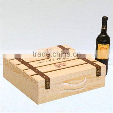 2016 Customized Handmade 4 Bottle Wooden Wine Gift Box photo-5