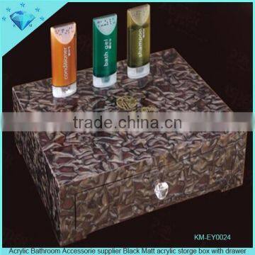 Black Marble Acrylic Storage Display Box