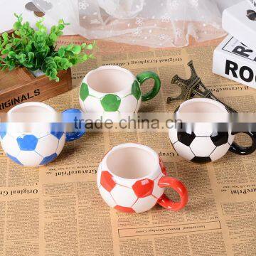 World cup football shaped coffee cup