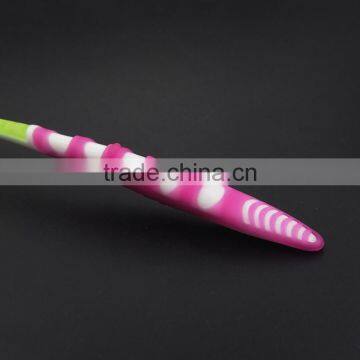 Top Quality Nylon Bristles for Adult Anti Bacterial Double Color Lovely Kids Toothbrushes photo-6