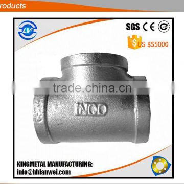 no. 130 banded tee Malleable Iron Pipe Fitting