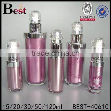 15ml 30ml 60ml 120ml Plastic Lotion Bottle Design Unique Shape Acrylic Jars With Caps Series photo-5