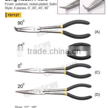 Extra long nose reach pliers