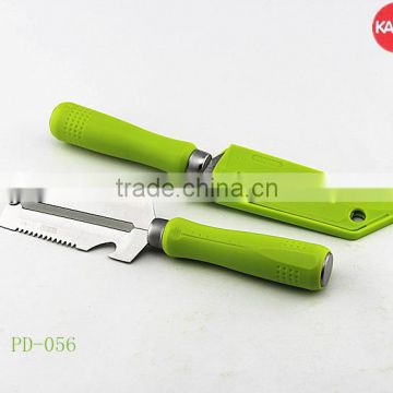 PD-056 4 in1multi function peeler with fish scale scraper and opener kitchen knife with safe protector