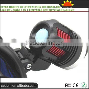 Ultra Bright Multi Function Led Headlamp 1000 Lm 4 Mode 2 in 1 Portable Securitying Headlamp photo-4