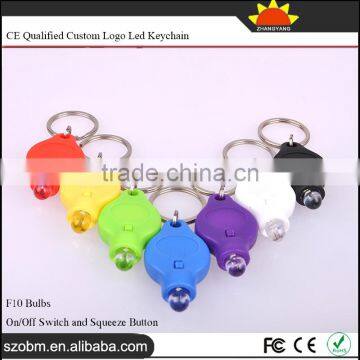 Plastic 40000mcd Mini LED Flashlight Keychain For Souvenirs And Gifts photo-2