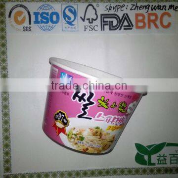 large paper quickserved noodle bowl packaging