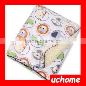UCHOME Wholesale Custom Super Soft Cotton Plush Baby Infant Blanket photo-5