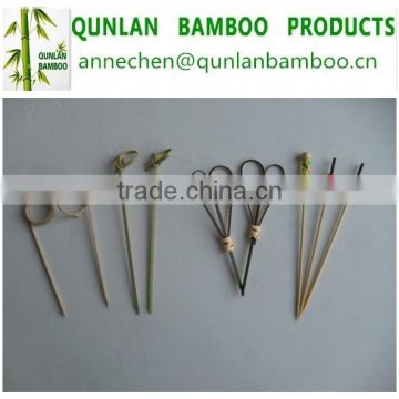 Factory direct sale bamboo skewer with twisted