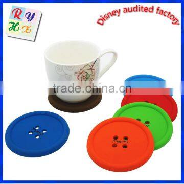 Eco-friendly food grade heat resistance silicone coaster,silicone cup mat