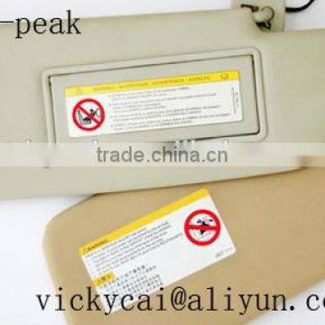 car sunshade warning heat press iron-on tagless label