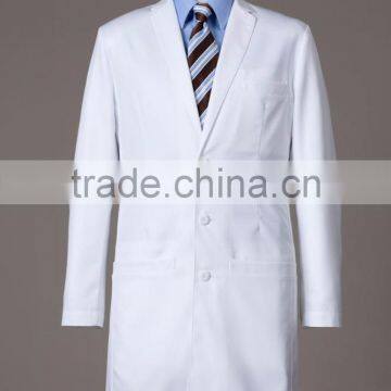 Lab coat unifrom type 65 Polyester / 35 Cotton white unisex lab coats