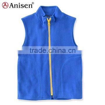 children garment plain boutique blue custom boys polar fleece children's vests