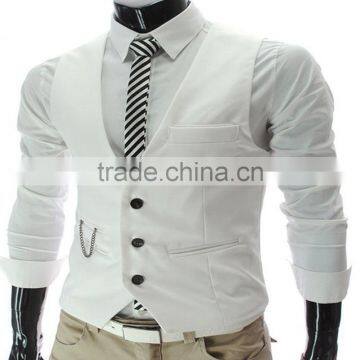 2016 Spring New Men Korean Fashion Slim Waistcoat Men Vest Western Style Suit photo-4