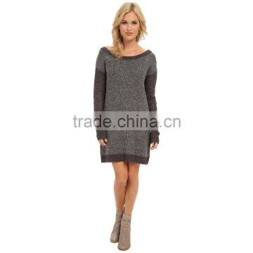 2016 Dress Round Neck Sweater Dress photo-4