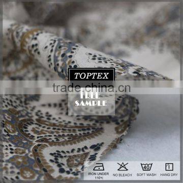 hot sale weave floral printed light weight voile fabric