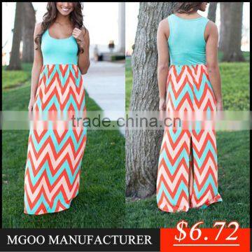 MGOO Top Selling OEM/ODM Wholesale Stock Women Printed Maxi Dress Ladies African Long Dress Bohemian Maxi Clothing Z589 photo-1