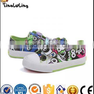 Factory direct sale kids canvas shoes candy color boy cloth shoes